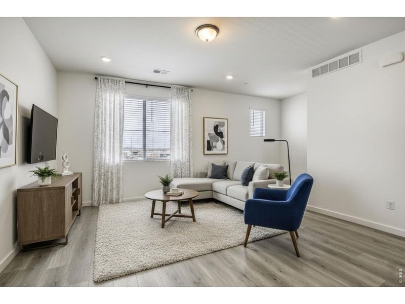 Furnished interior view inside a new home in , Fort Collins (Image 6). Furnished interior view inside a new home in , Fort Collins (Image 6).