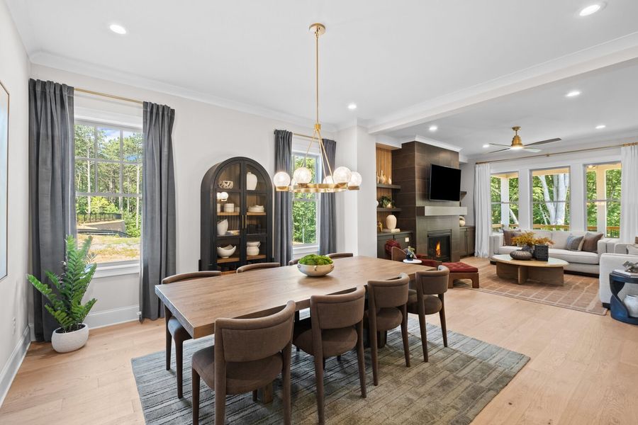 Representative furnished interior of a home built from the The Livingston by JW Collection in Laurel View, Suwanee (Image 10). Representative furnished interior of a home built from the The Livingston by JW Collection in Laurel View, Suwanee (Image 10).