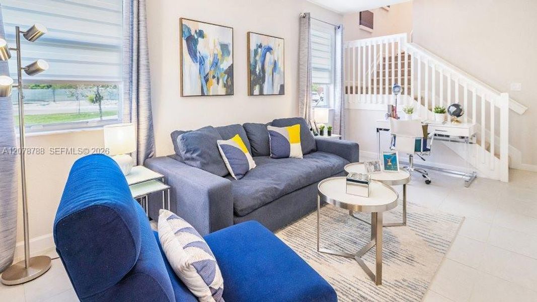 Furnished interior view inside a new home in Altamira, Homestead (Image 6).