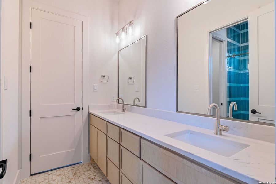 Furnished interior view inside a new home in , New Braunfels (Image 12).