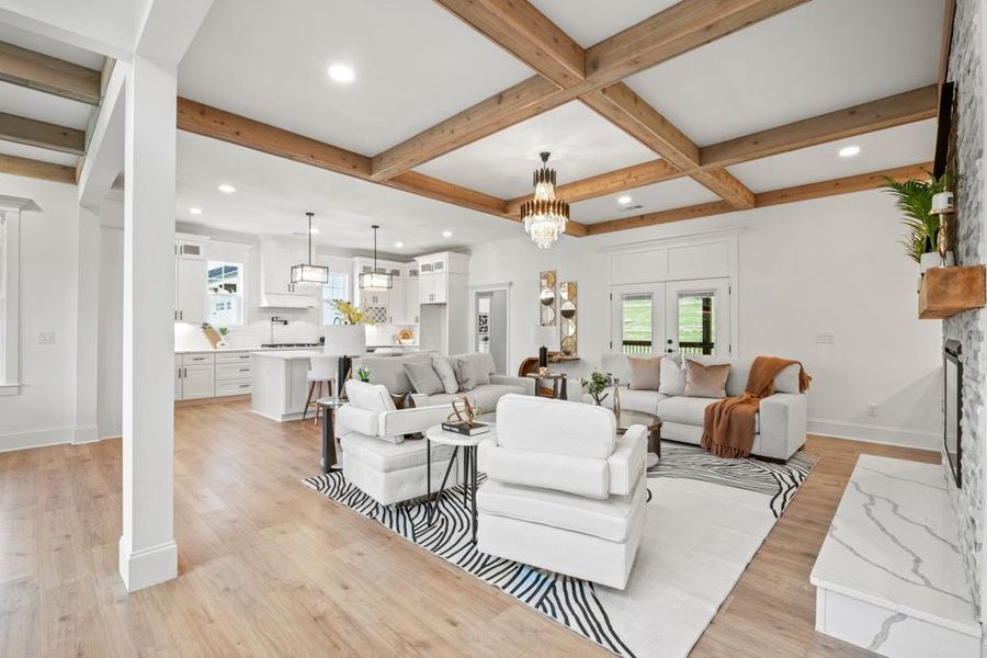 Furnished interior view inside a new home in , Dacula (Image 14).