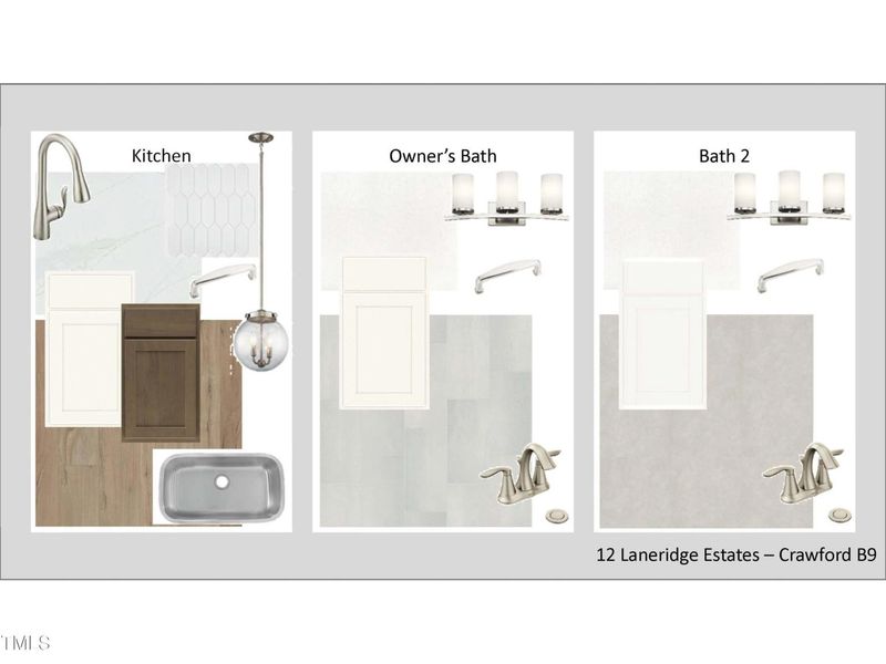 Sample of building materials used in homes in Laneridge Estates, Raleigh (Image 22).