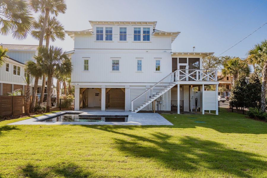 Exterior details and patio area of a home in , Folly Beach (Image 30).