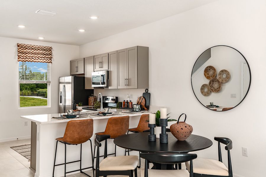 Furnished interior view inside a new home in The Townhomes at Azario Lakewood Ranch, Bradenton (Image 11).