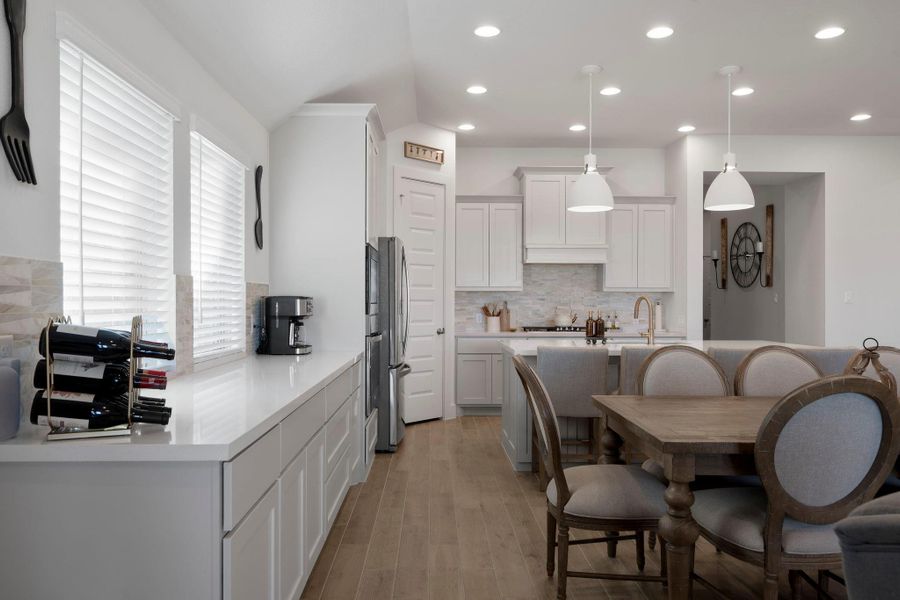 Furnished interior view inside a new home in The Colony 60', Bastrop (Image 18).