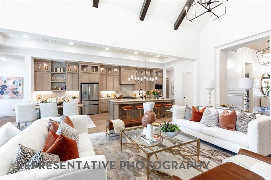 Furnished interior view inside a new home in Mosaic, Celina (Image 10).