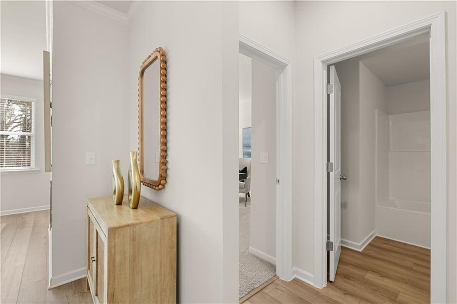 Furnished interior view inside a new home in Alcovy Village, Lawrenceville (Image 12).