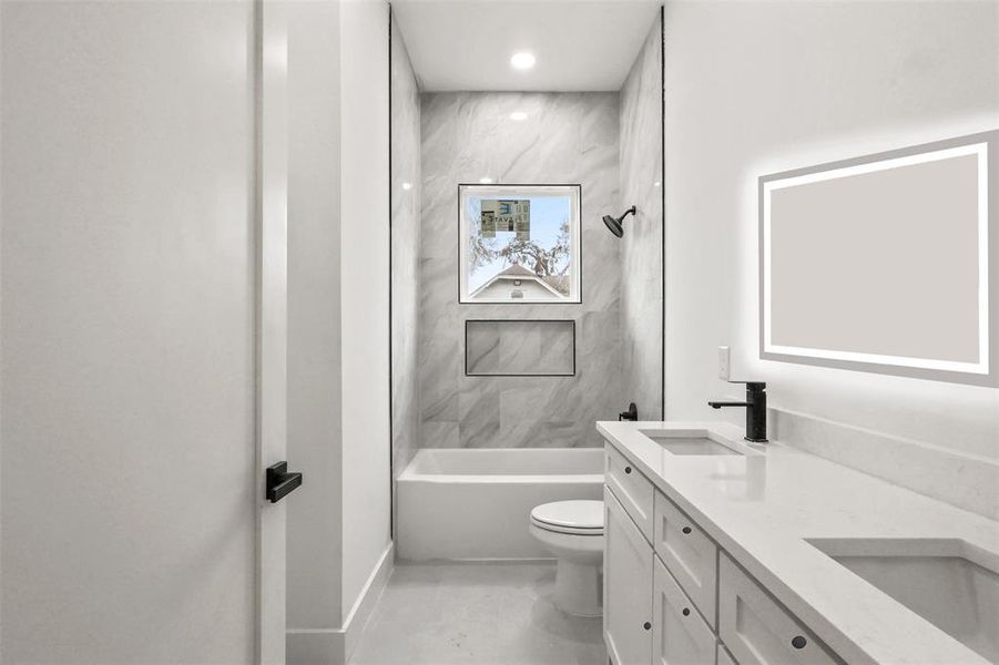 Furnished interior view inside a new home in , Dallas (Image 8).