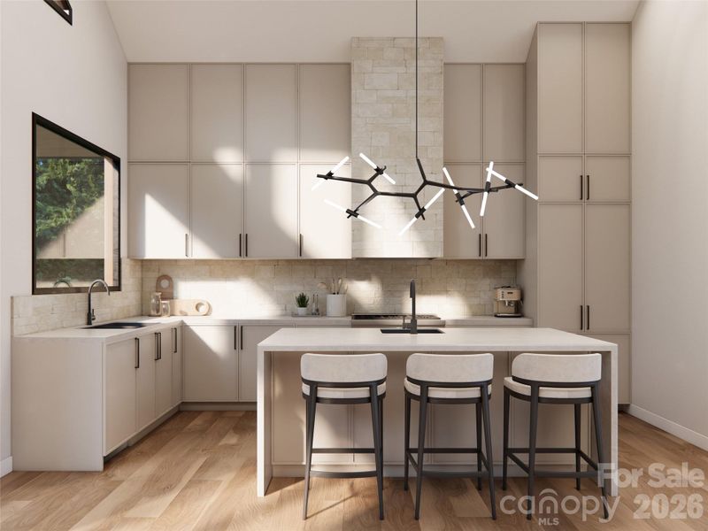 Furnished interior view inside a new home in , Mill Spring (Image 2).