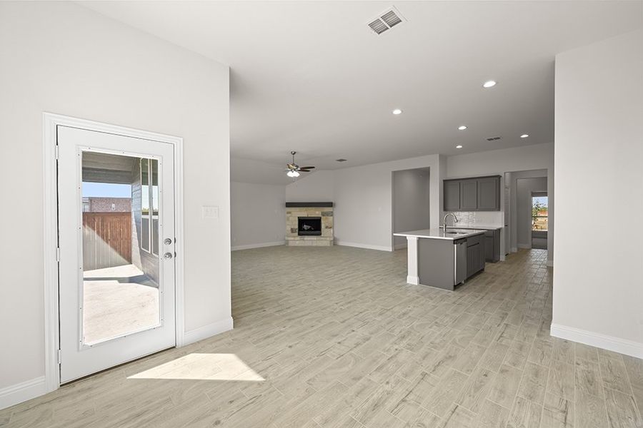 Front exterior of a new home in Still Water Lake, Godley, TX, highlighting curb appeal (Image 12). Front exterior of a new home in Still Water Lake, Godley, TX, highlighting curb appeal (Image 12).