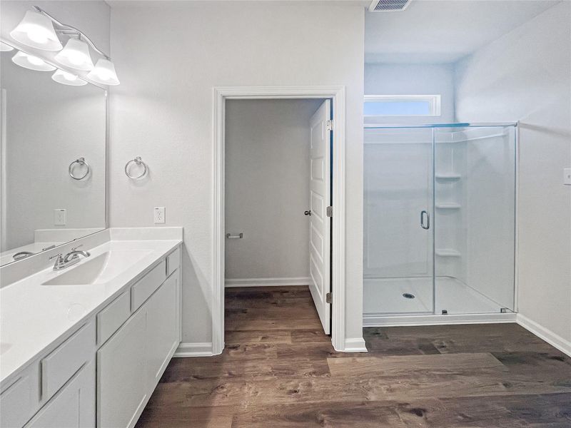 The Cardinal II- Primary Bathroom with Walk-In Shower The Cardinal II- Primary Bathroom with Walk-In Shower