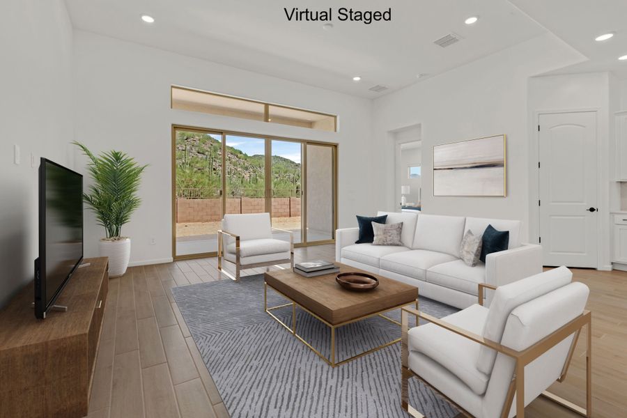 Furnished interior view inside a new home in Saguaro Reserve II, Marana (Image 5).