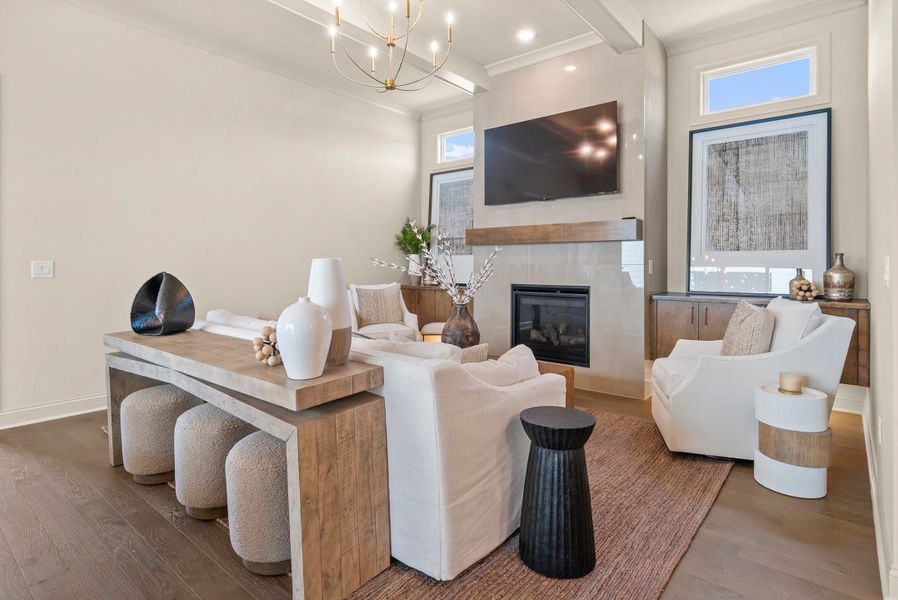 Representative furnished interior of a home built from the The Langston by The Providence Group in Promenade at Sawnee Village, Cumming (Image 8). Representative furnished interior of a home built from the The Langston by The Providence Group in Promenade at Sawnee Village, Cumming (Image 8).