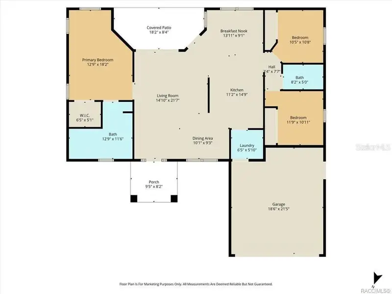 2D floor plan layout of this home in , Citrus Springs, FL (Image 5).