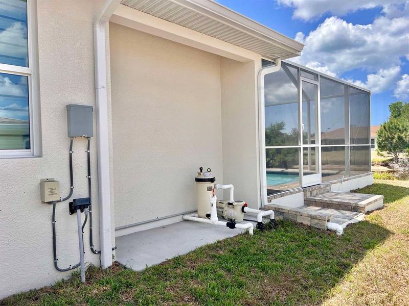 Exterior details and patio area of a home in , Rotonda West (Image 4).