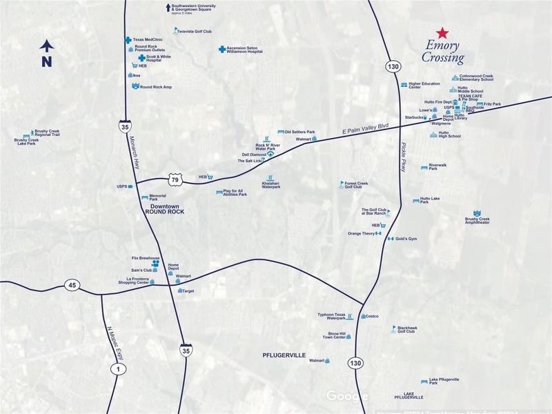 Emory Crossing Location Map