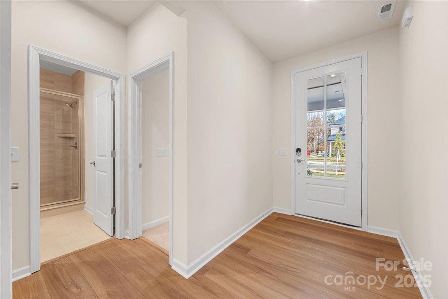 Front Entry Through 8' Doorway.