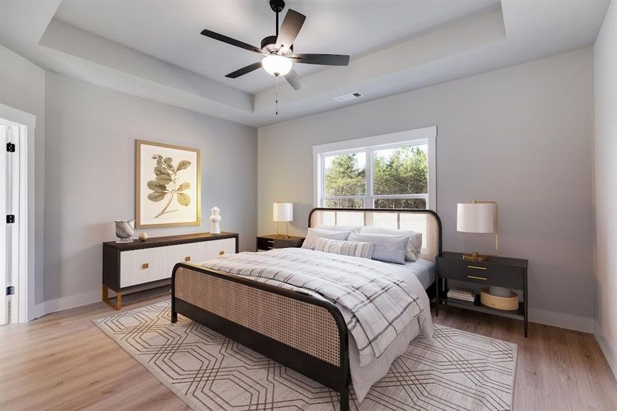 Furnished interior view inside a new home in , Cedartown (Image 14).