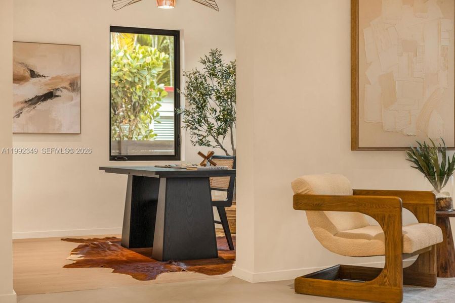 Furnished interior view inside a new home in , Miami Beach (Image 20). Furnished interior view inside a new home in , Miami Beach (Image 20).