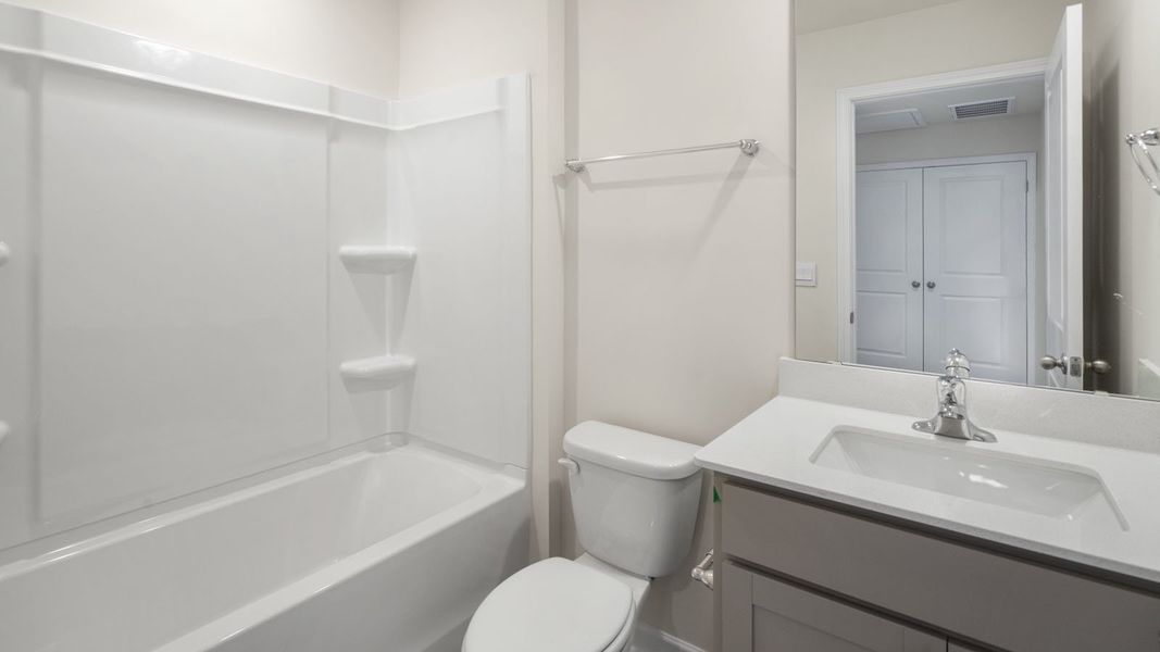 Furnished interior view inside a new home in Clock Road Townhomes, New Bern (Image 14).