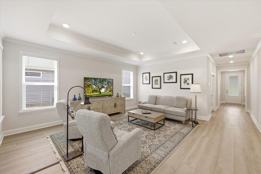 Furnished interior view inside a new home in , Summerville (Image 19). Furnished interior view inside a new home in , Summerville (Image 19).