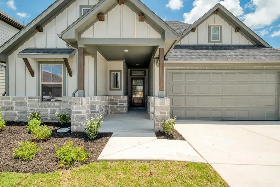 A welcoming stone and siding facade offers excellent curb appeal and a two-car garage. A welcoming stone and siding facade offers excellent curb appeal and a two-car garage.