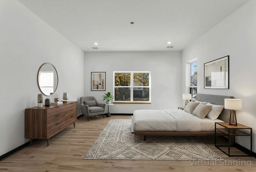 Furnished interior view inside a new home in , Willis (Image 7).