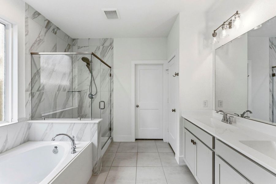 Spa like atmosphere in this pristine ensuite