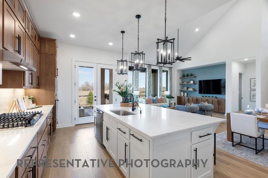 Furnished interior view inside a new home in Santa Rita Ranch, Liberty Hill (Image 26).