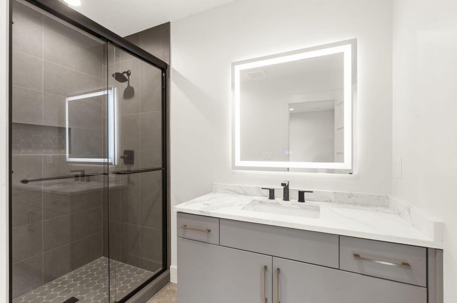 Furnished interior view inside a new home in , Mount Pleasant (Image 36).