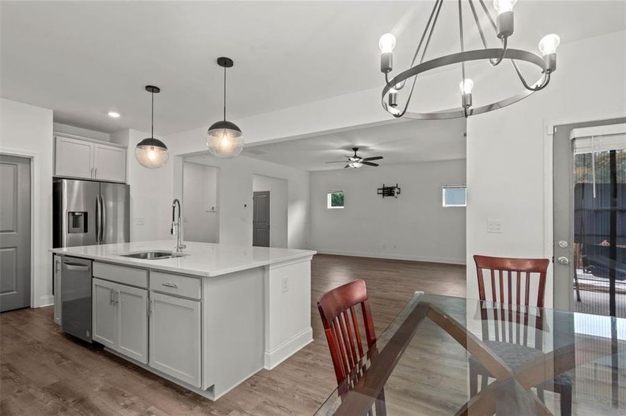 Furnished interior view inside a new home in , Auburn (Image 10).