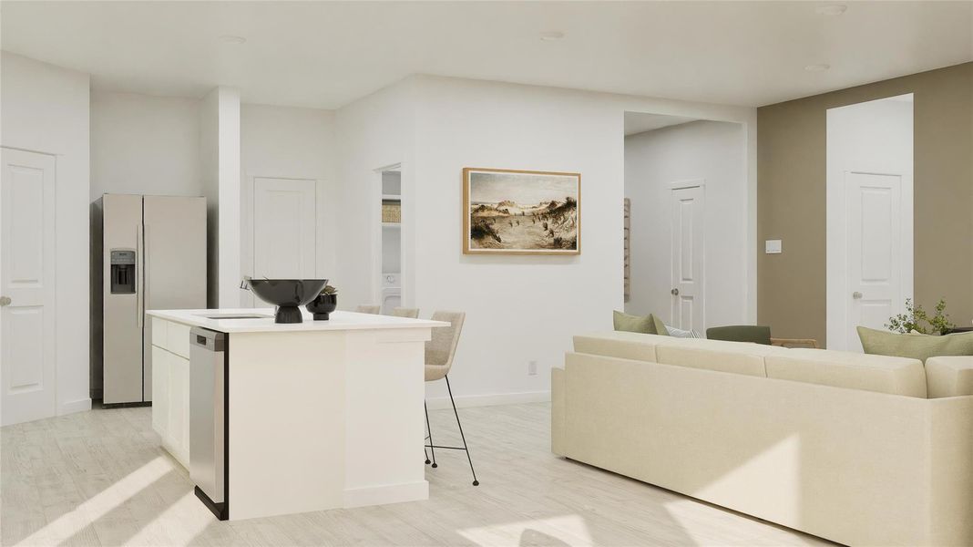 Furnished interior view inside a new home in Ashland, Angleton (Image 10).