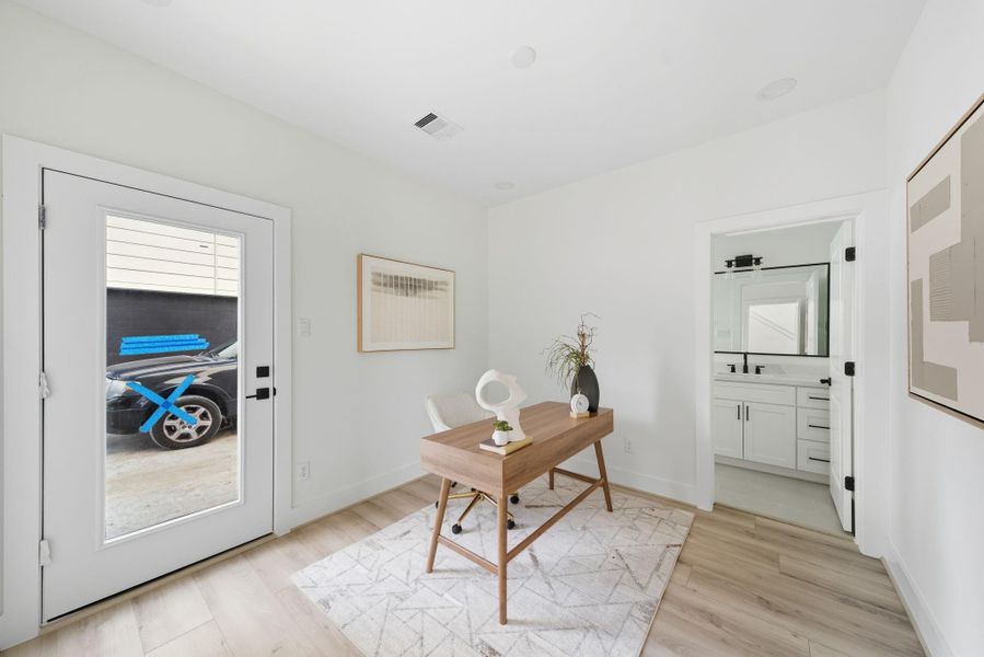 Furnished interior view inside a new home in , Houston (Image 26).