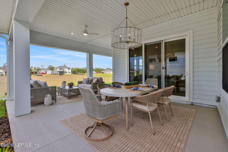 Exterior details and patio area of a home in , Flagler Beach (Image 4).