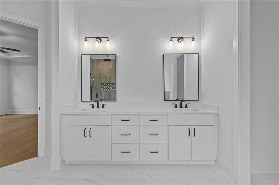 Furnished interior view inside a new home in , Buford (Image 16).