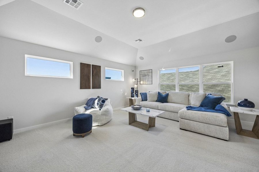 Furnished interior view inside a new home in Mercer Meadows, Royse City (Image 26).