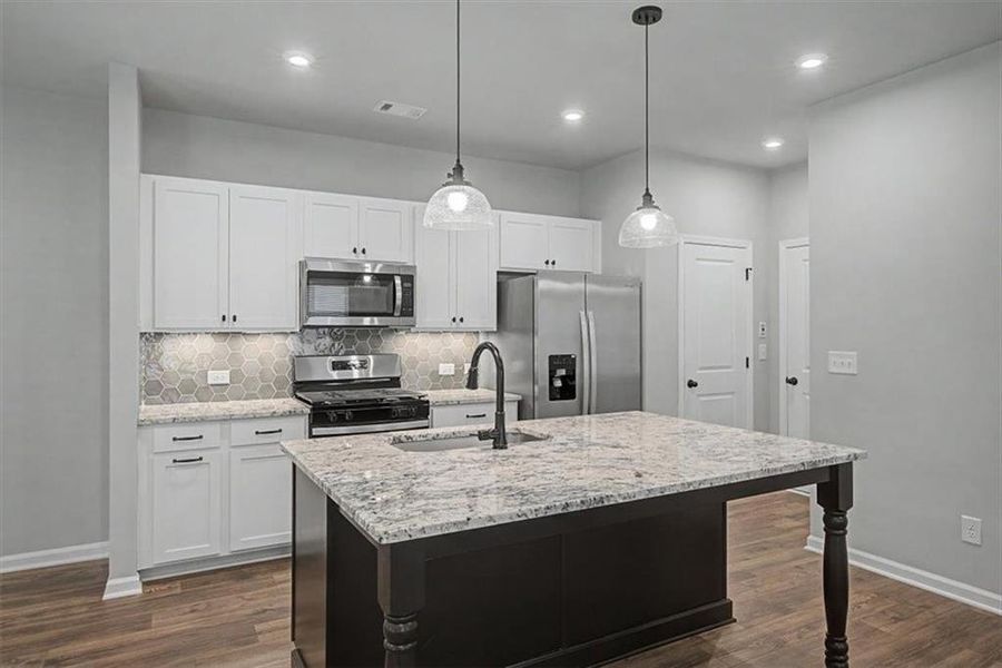 Furnished interior view inside a new home in Sawmill Creek, Austell (Image 14).