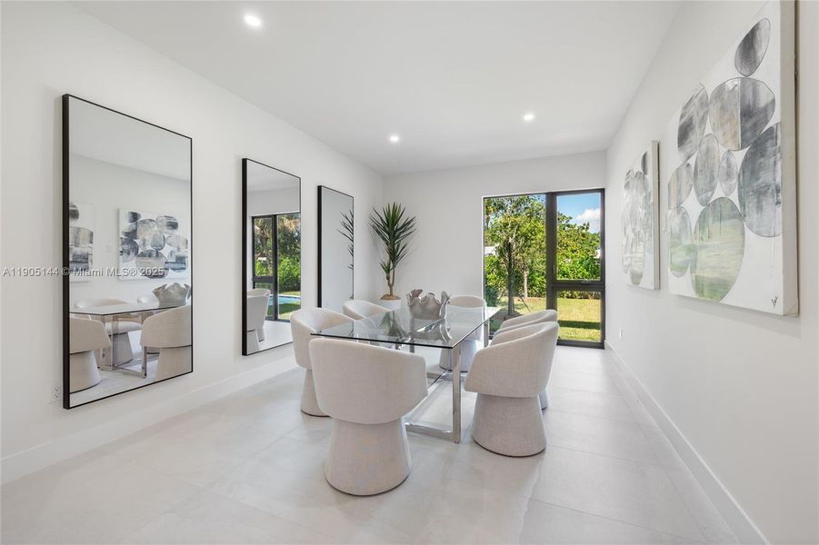 Furnished interior view inside a new home in , Miami (Image 25).