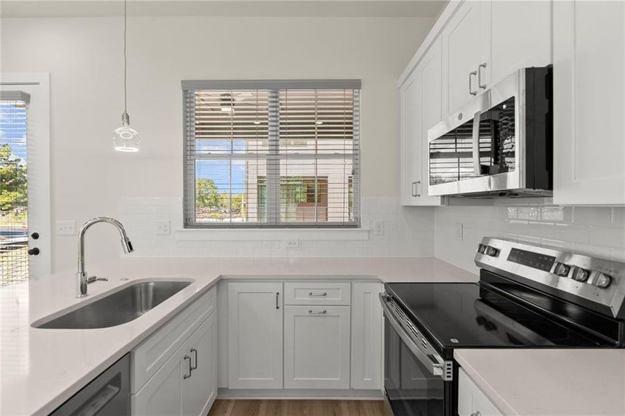 Furnished interior view inside a new home in , Atlanta (Image 13). Furnished interior view inside a new home in , Atlanta (Image 13).