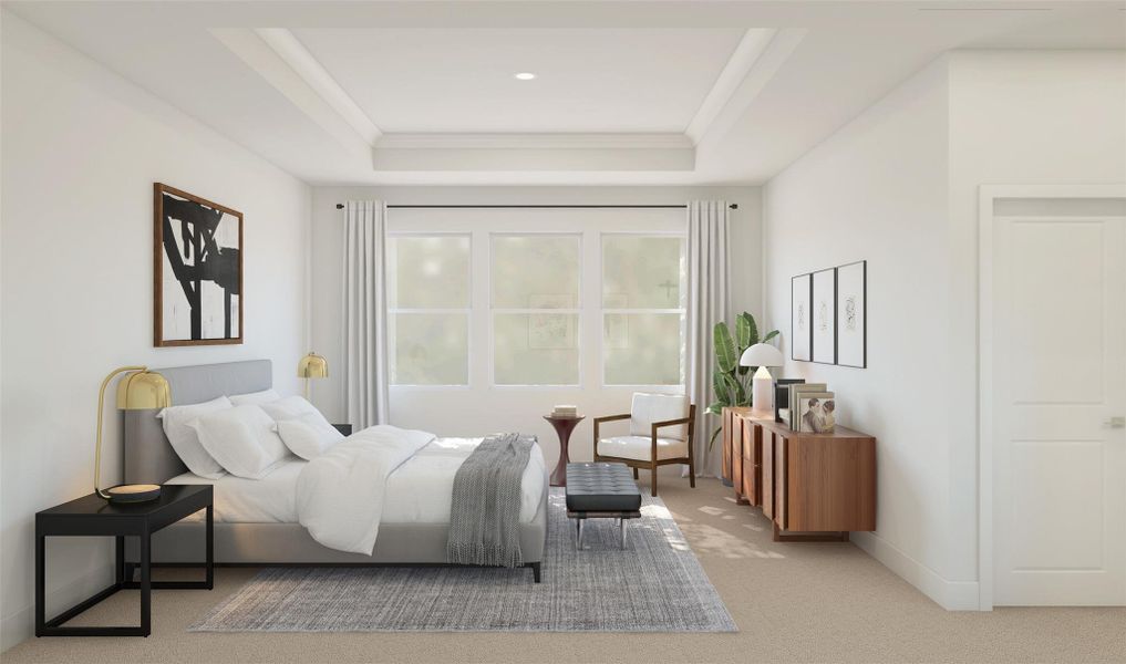 Spacious primary suite (*Artist rendering used for illustration purposes only.)