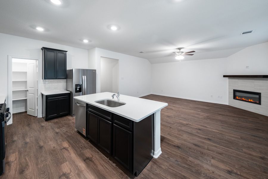 Furnished interior view inside a new home in The Villages of Hurricane Creek, Anna (Image 8).