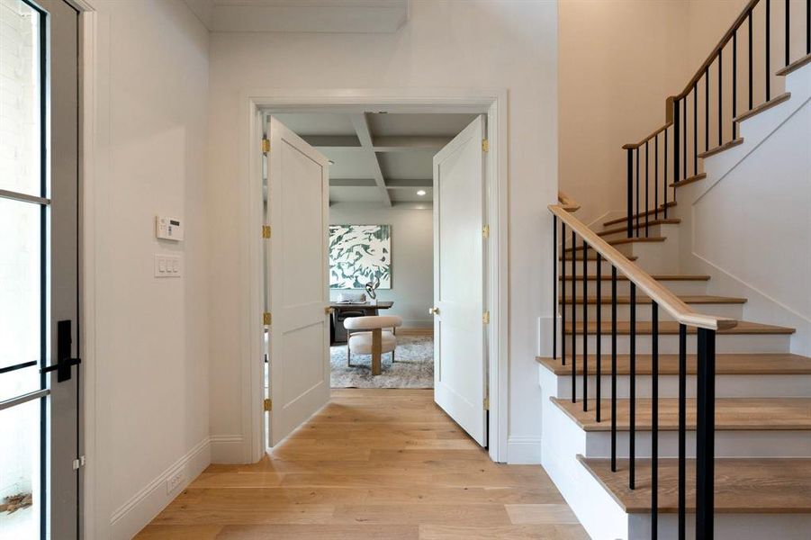 Furnished interior view inside a new home in , Dallas (Image 26).