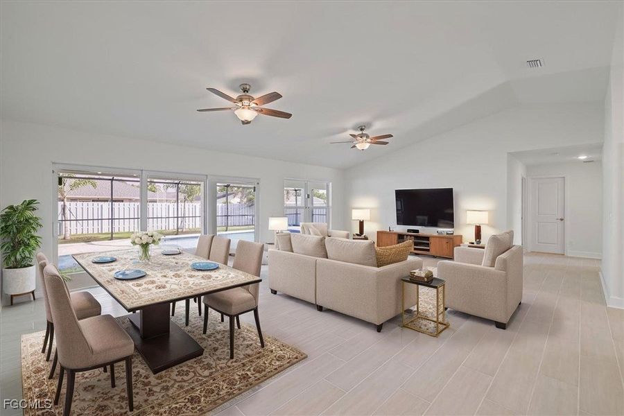 Furnished interior view inside a new home in Cape Coral, Cape Coral (Image 7).