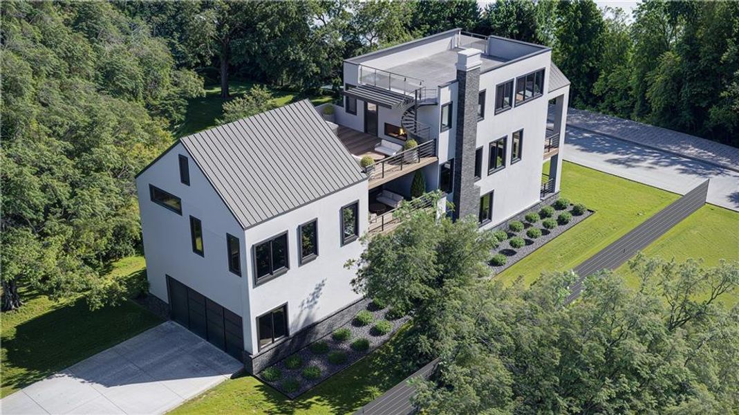 Front exterior of a new home in , Atlanta, GA, highlighting curb appeal (Image 9).