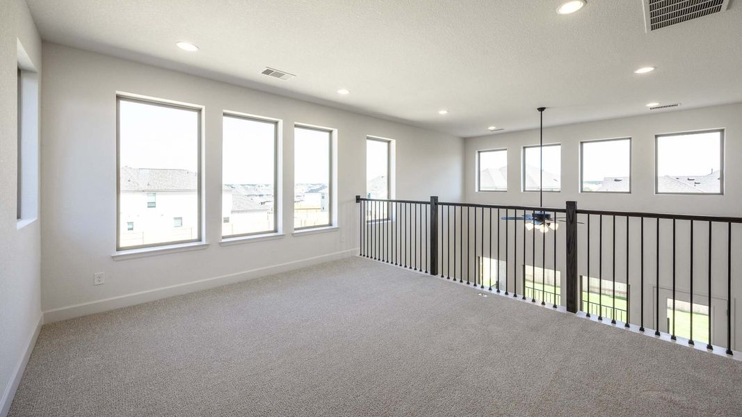 Spacious, unfurnished interior of a new home in Lariat 45', Liberty Hill (Image 8). Spacious, unfurnished interior of a new home in Lariat 45', Liberty Hill (Image 8).