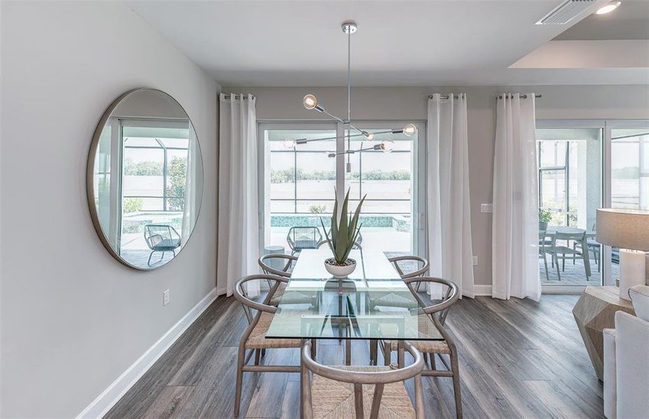 Furnished interior view inside a new home in BeachWalk by Manasota Key, Englewood (Image 38).