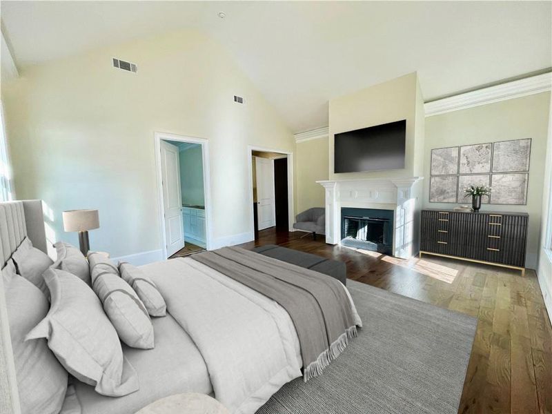 Furnished interior view inside a new home in , Atlanta (Image 15). Furnished interior view inside a new home in , Atlanta (Image 15).