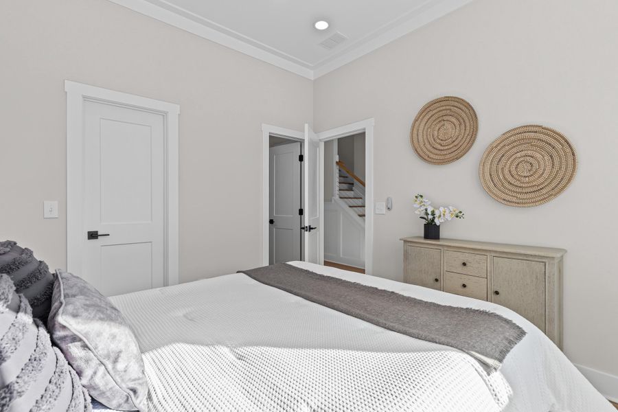 Furnished interior view inside a new home in , Charleston (Image 38).