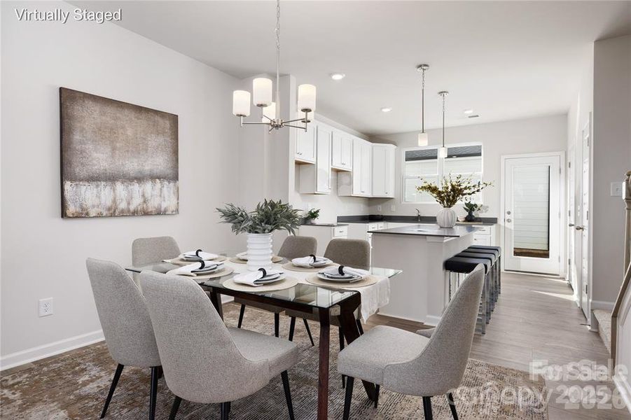 Furnished interior view inside a new home in Edgewood Preserve, Huntersville (Image 4).