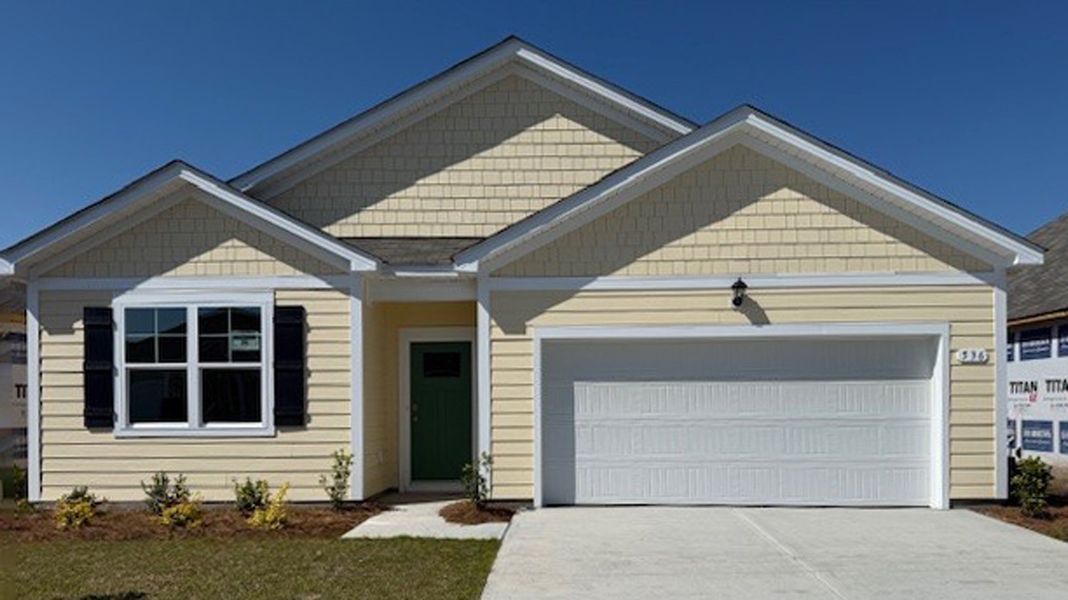 Representative exterior photo of a completed home built from the KERRY by D.R. Horton in Kingston Bay, Conway, SC (Image 2).